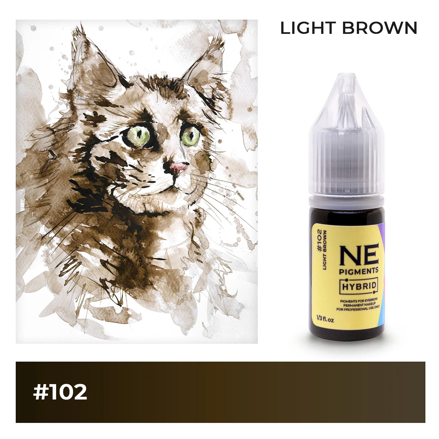 #102 Eyebrow pigment "Light Brown"