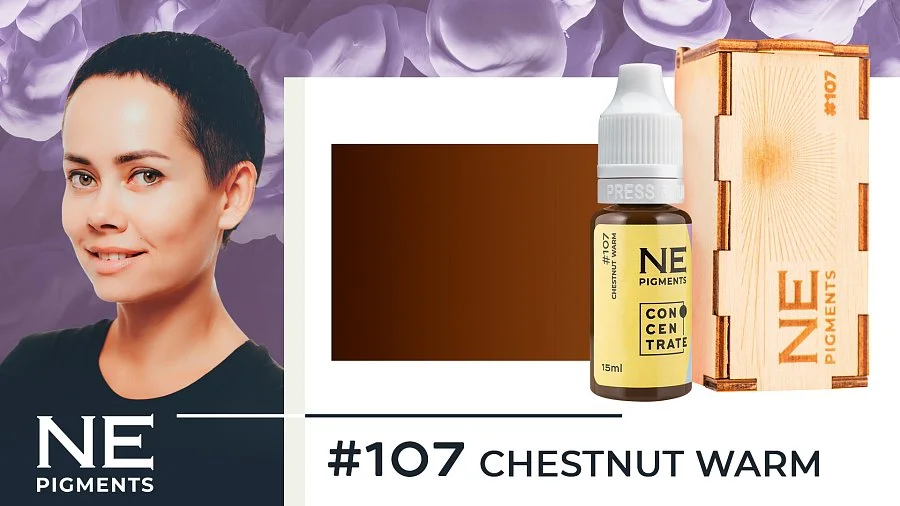 #107 Eyebrow pigment "Chestnut Warm"