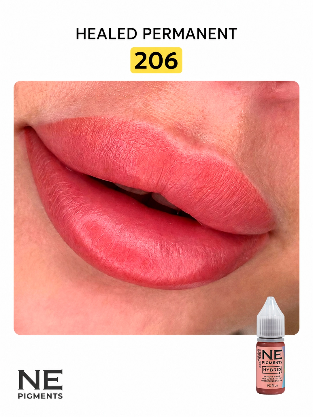 #206 Lip pigment "Ash rose"