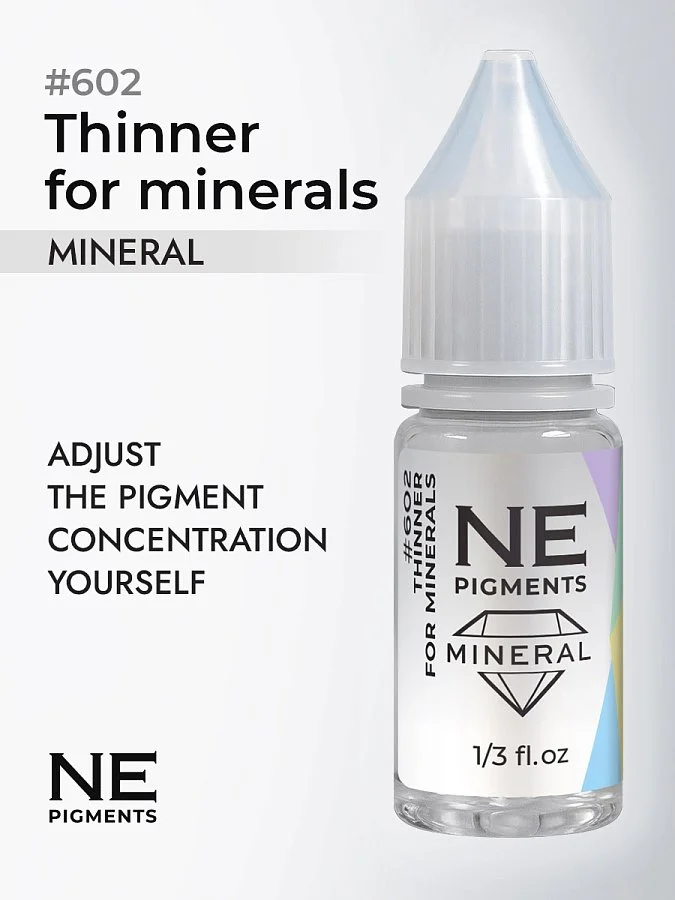 #602 Thinner for minerals. Permanent makeup by NE Pigments