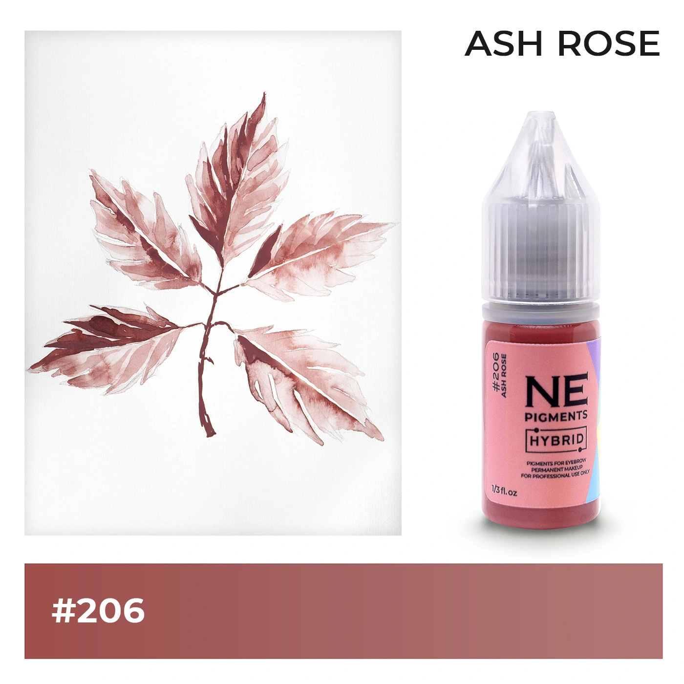 #206 Lip pigment "Ash rose"