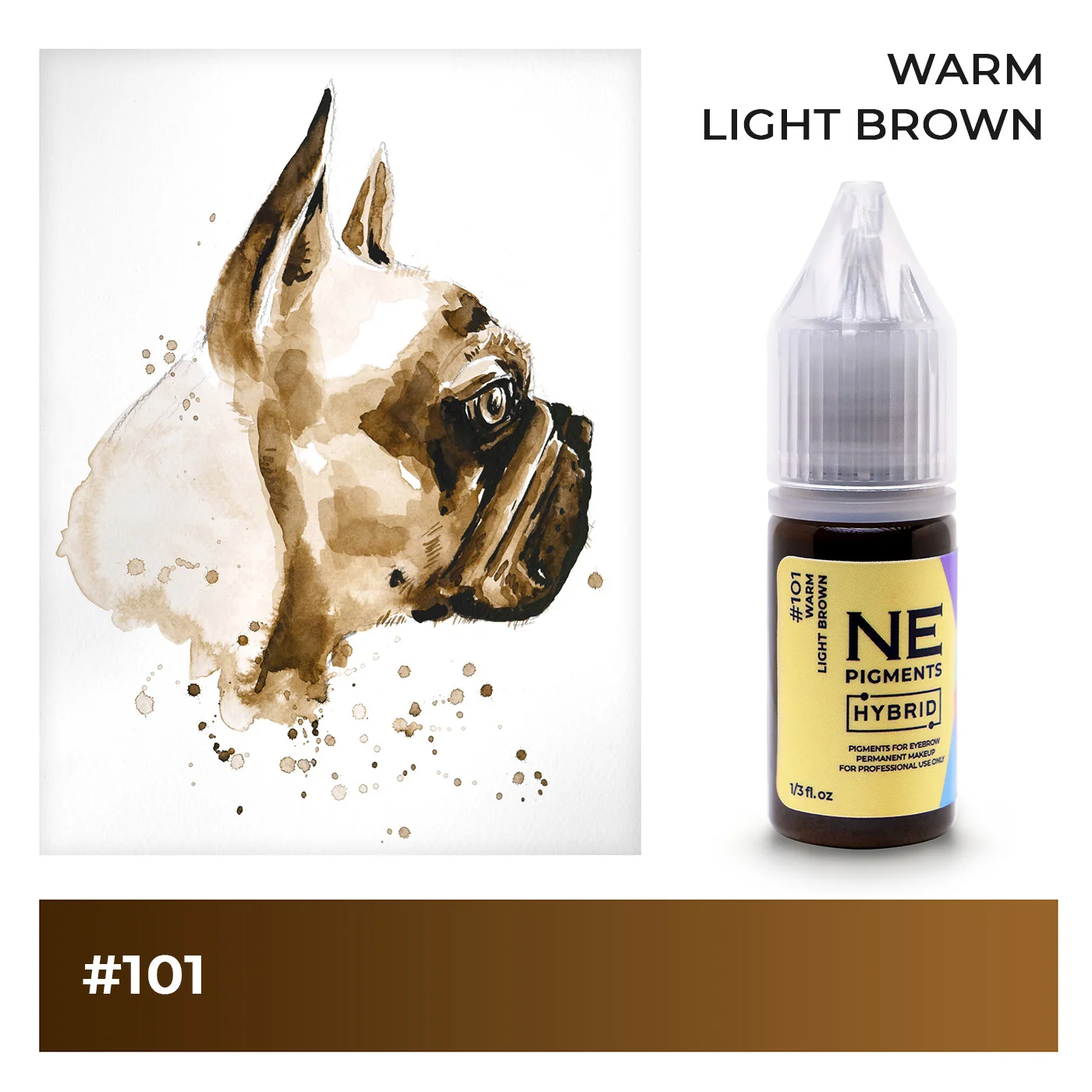 #101 Eyebrow pigment "Light Brown Warm"