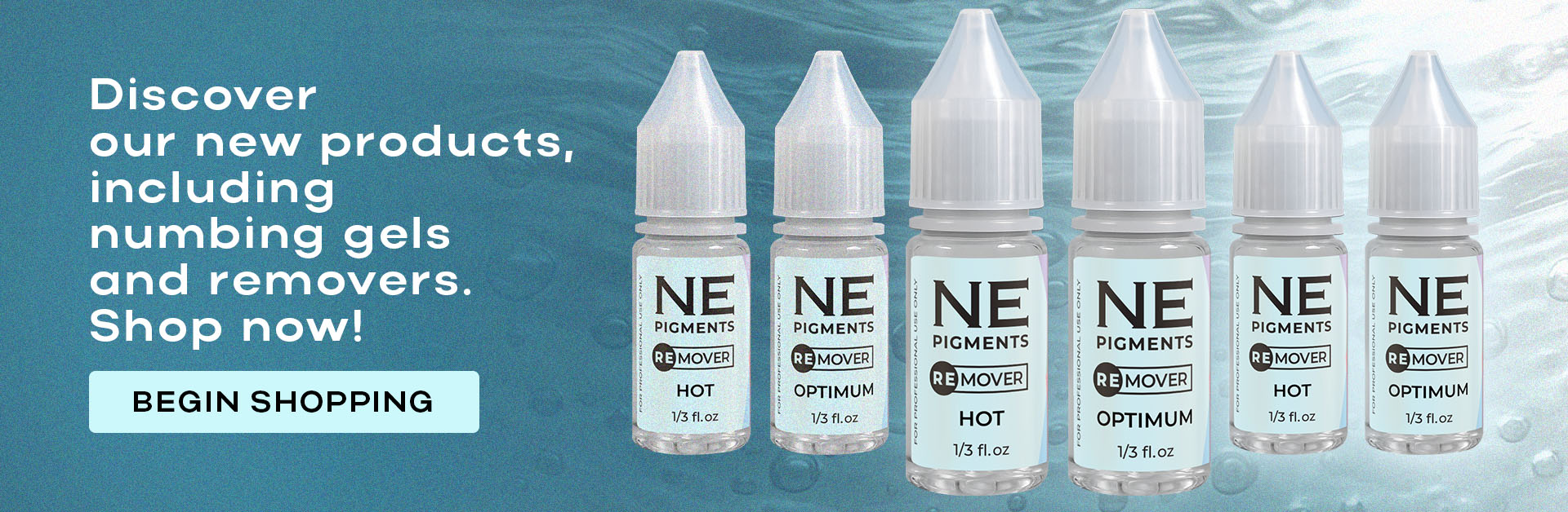 Discover our new products, including numbing gels and removers. Shop now!