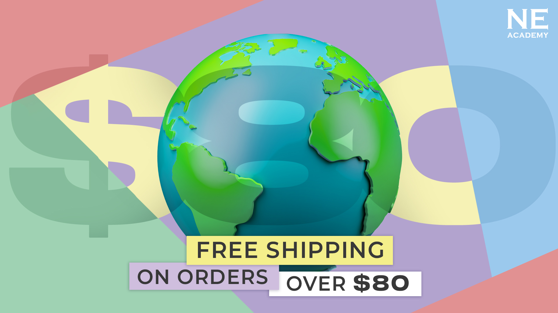 Free shipping for orders over $80