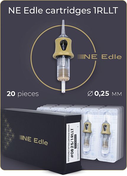 NE Edle Cartridges 0.25MM/1RLLT - 20 pieces