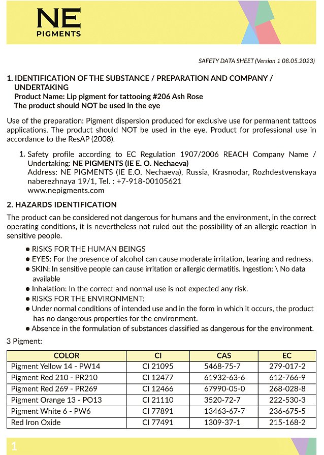 MSDS 206