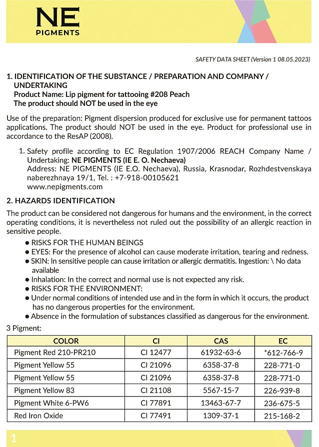 MSDS 208